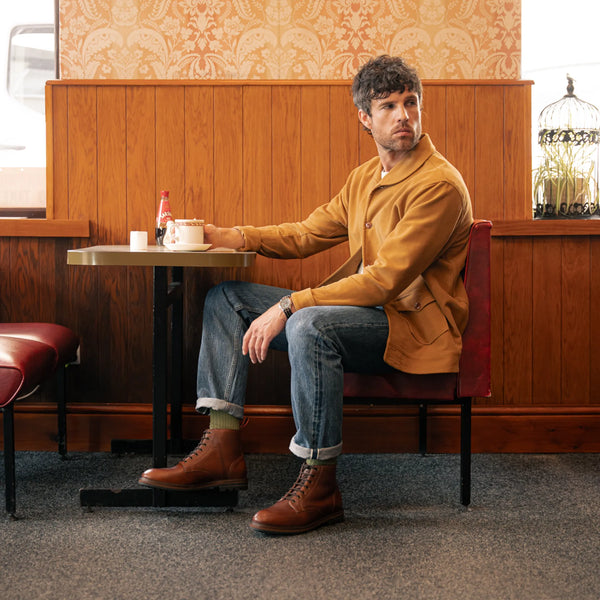 SETTLE // CARAMEL GRAINED-Men's Boots | LANX Proper Men's Shoes