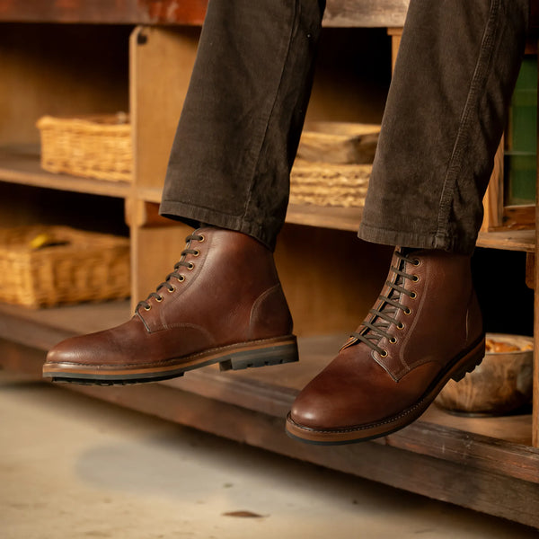 SETTLE // CHESTNUT GRAINED-Men's Boots | LANX Proper Men's Shoes