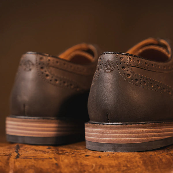 SHIREBURN // BROWN DISTRESSED-Men's Shoes | LANX Proper Men's Shoes