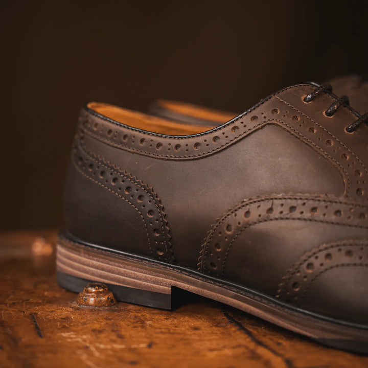 SHIREBURN // BROWN DISTRESSED-Men's Shoes | LANX Proper Men's Shoes