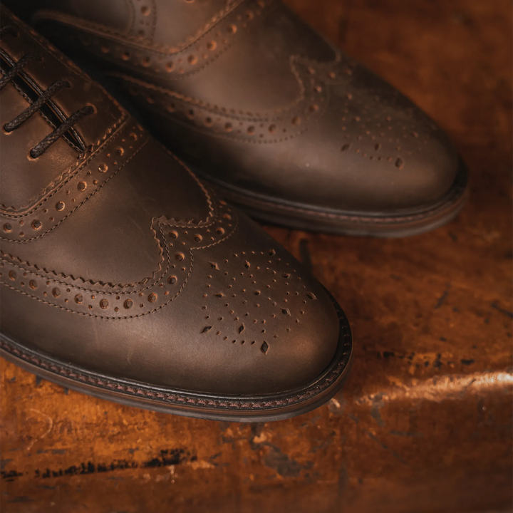 SHIREBURN // BROWN DISTRESSED-Men's Shoes | LANX Proper Men's Shoes