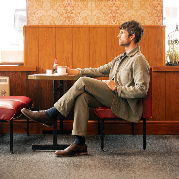SHIREBURN // CHESTNUT GRAINED-Men's Shoes | LANX Proper Men's Shoes