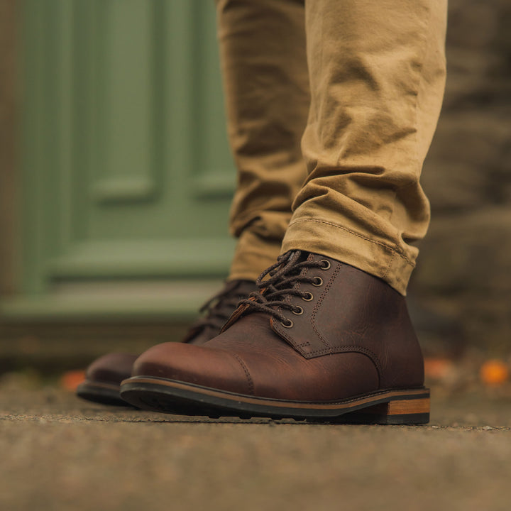 TASKER // BURGUNDY GAUCHO-Men's Boots | LANX Proper Men's Shoes