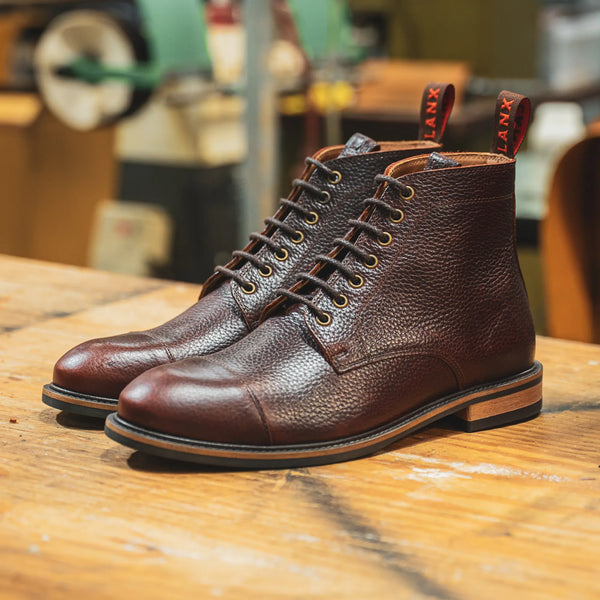 TASKER // COGNAC GRAINED-Men's Boots | LANX Proper Men's Shoes