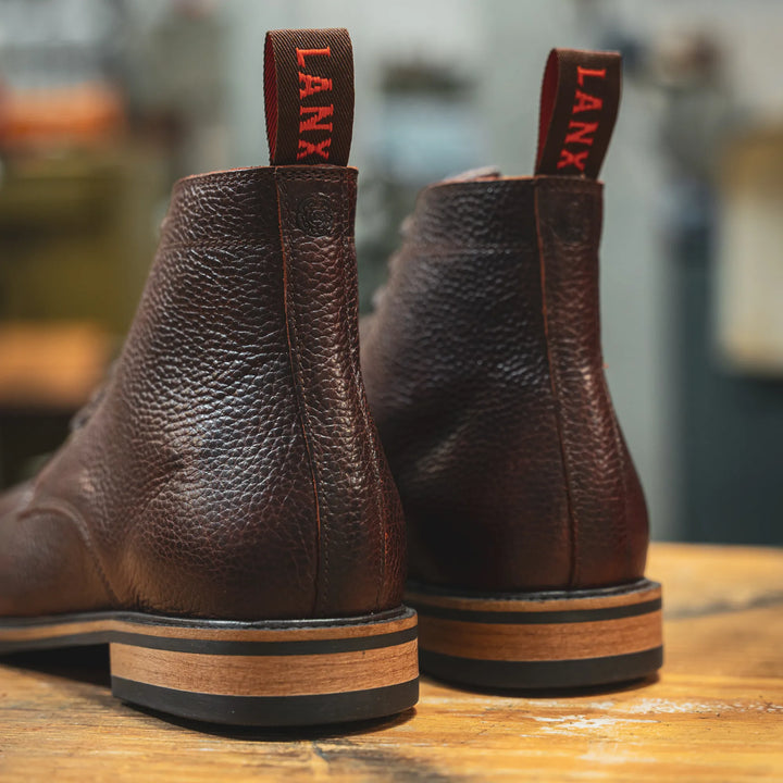 TASKER // COGNAC GRAINED-Men's Boots | LANX Proper Men's Shoes