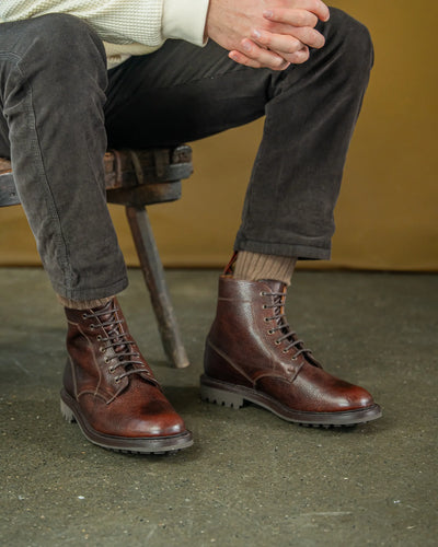TIMPERLEY // COGNAC GRAINED