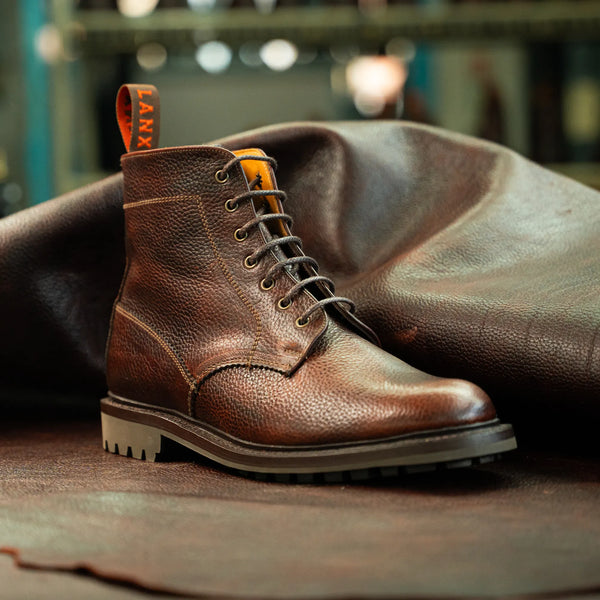 TIMPERLEY // COGNAC GRAINED-Men's Boots | LANX Proper Men's Shoes