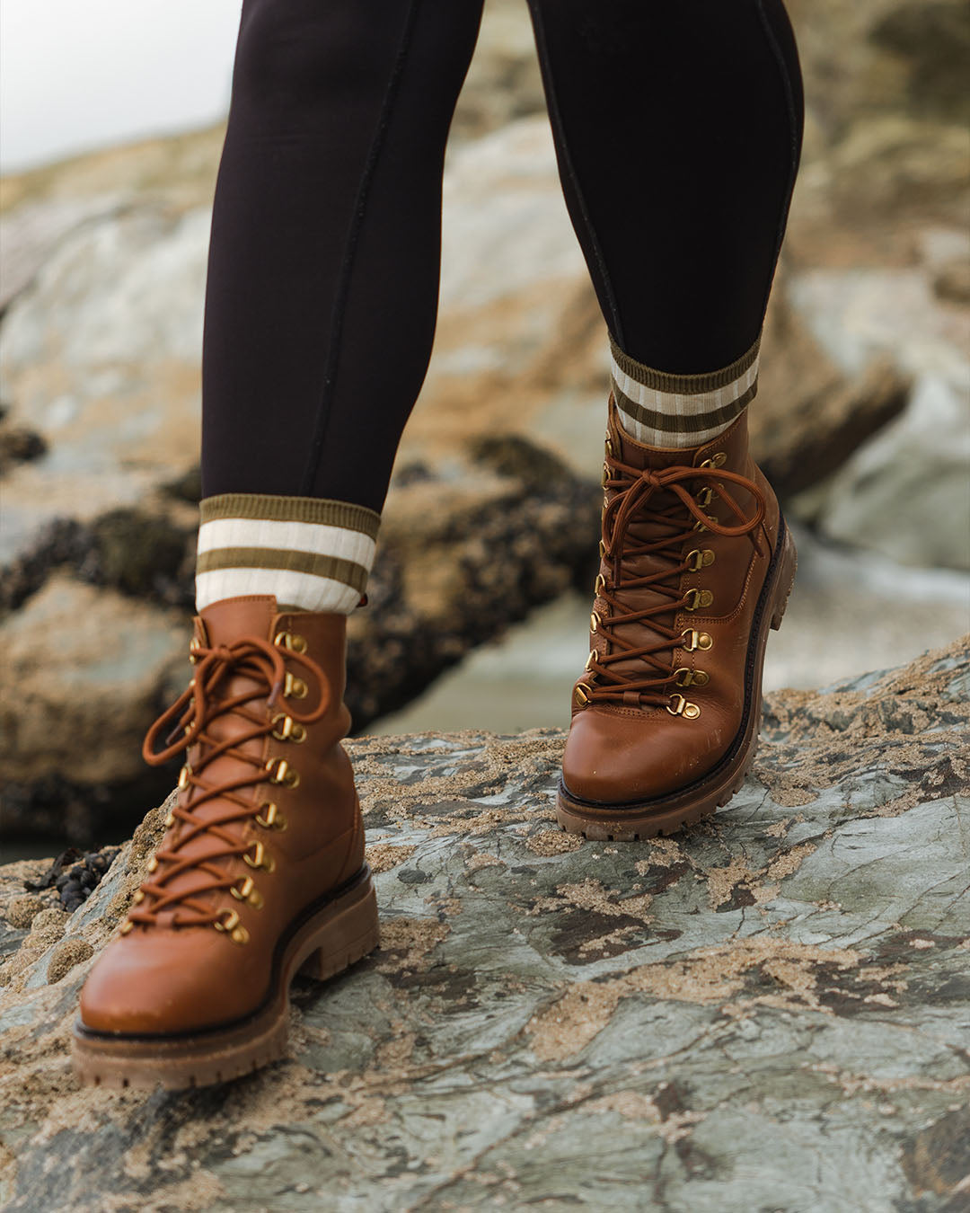 ヨーロピアンロング Women's - Brown - Tan - Leather - Lace-to-toe Boots – LANX