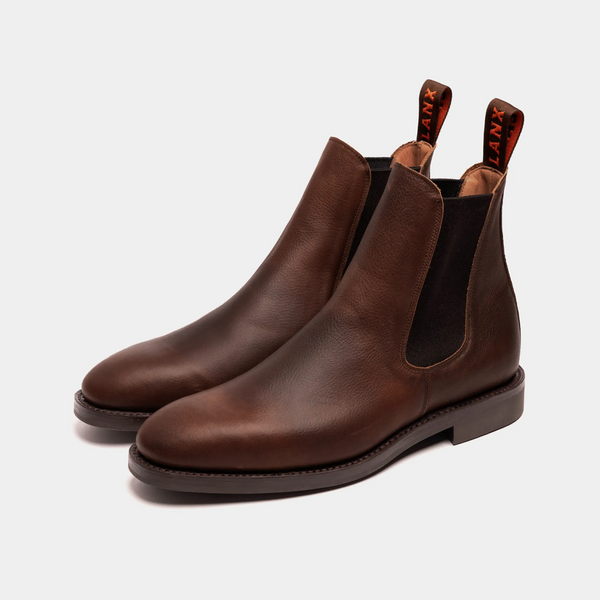 WISWELL // BROWN GRAINED-Men's Chelsea | LANX Proper Men's Shoes