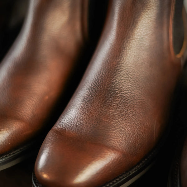 WISWELL // BROWN GRAINED-Men's Chelsea | LANX Proper Men's Shoes